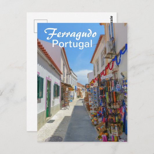 Portugal Ferragudo an der Algarve Postkarte (Vorne/Hinten)