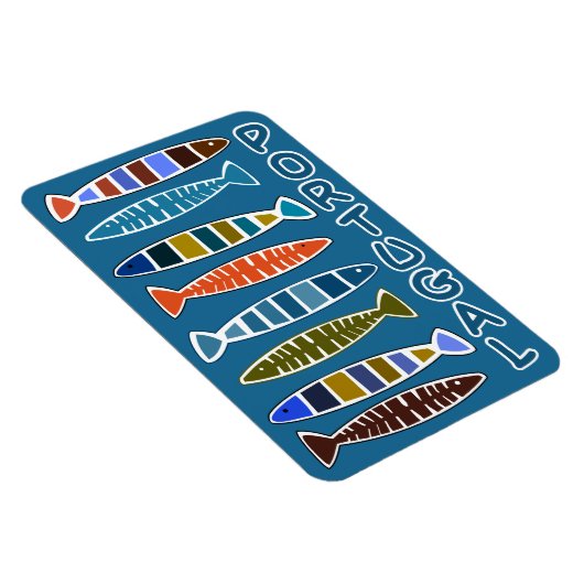 PORTUGAL Fish Pattern Magnet (Rechte Seite)