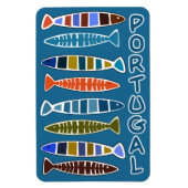 PORTUGAL Fish Pattern Magnet (Vertikal)