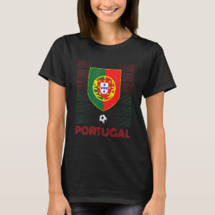 Portugal Flag Football Fußball portugiesische Fans T-Shirt