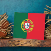 Portugal Flag Fotoplatte (Seite)