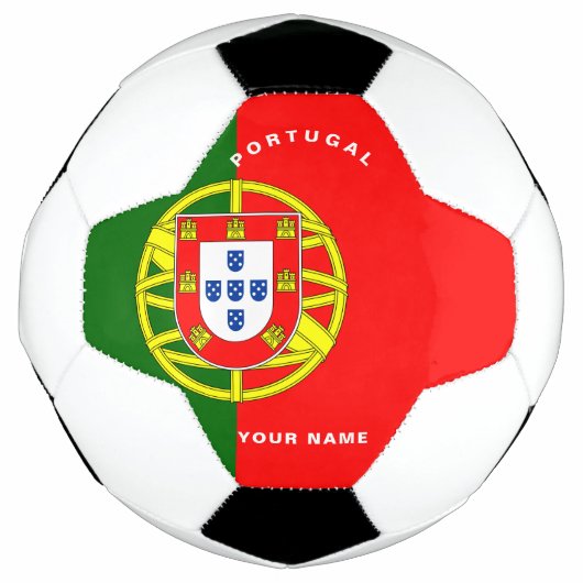 Portugal Flag Fußball-Ball Fußball (Vorderseite)