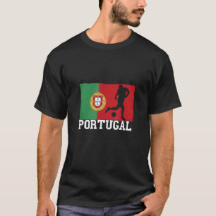 Portugal Flag Fußball-Fußball-Nationalmannschaft P T-Shirt
