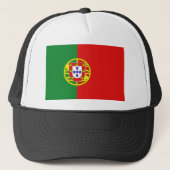 Portugal Flag Hat Truckerkappe (Vorderseite)