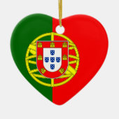 Portugal Flag Heart Ornament (Vorne)
