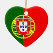 Portugal Flag Heart Ornament (Hinten)