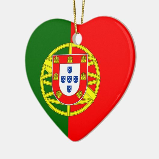 Portugal Flag Heart Ornament (Links)