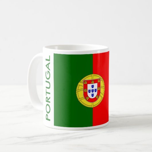PORTUGAL FLAG KAFFEETASSE (Vorderseite Links)