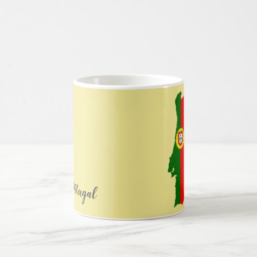 Portugal-Flag-Karte Kaffeetasse (Mittel)