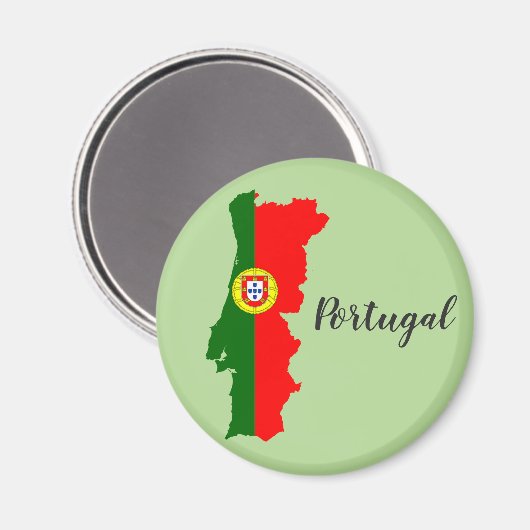 Portugal-Flag-Karte Magnet (Vorderseite/Rückseite)