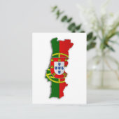 Portugal-Flag-Karte Postkarte (Stehend Vorderseite)