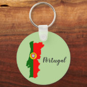 Portugal-Flag-Karte Schlüsselanhänger (Rückseite)