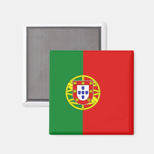 Portugal Flag Magnet (Vorderseite/Rückseite)