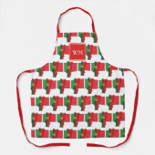 PORTUGAL FLAG MAP | Monogramm | Portugiesisch Schürze (Vorderseite)