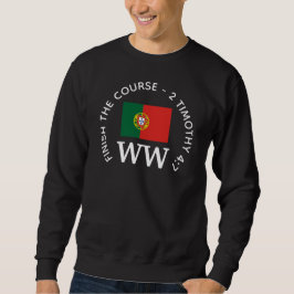 PORTUGAL Flag Personalisiert MONOGRAM Golf Sweatshirt