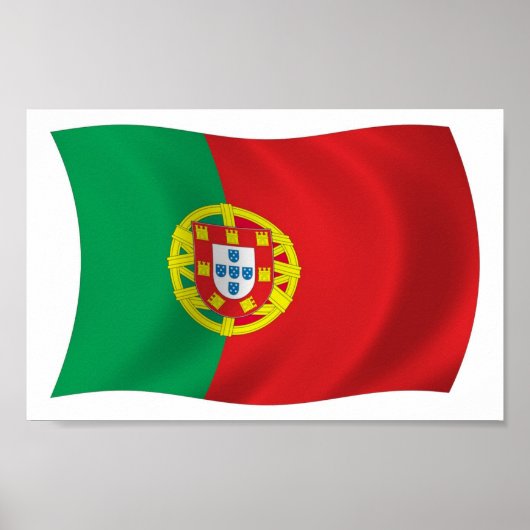 Portugal Flag Poster Print (Vorne)