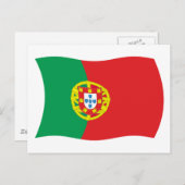 Portugal Flag Postkarte (Vorne/Hinten)