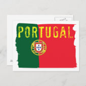 Portugal Flag Postkarte (Vorne/Hinten)