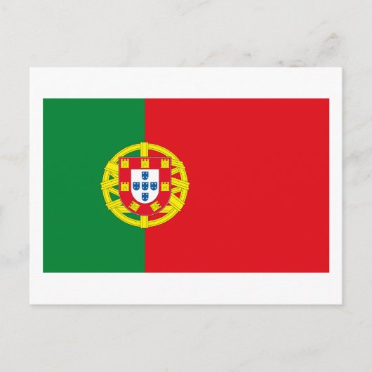 Portugal Flag Postkarte (Vorderseite)