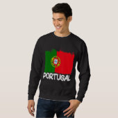 Portugal Flag Retro Vintage Sweatshirt (Vorne ganz)