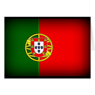 Portugal Flag Schwarzer Rand