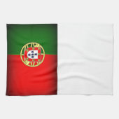 Portugal Flag Schwarzer Rand Handtuch (Horizontal)