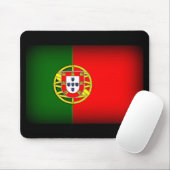 Portugal Flag Schwarzer Rand Mousepad (Mit Mouse)