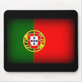 Portugal Flag Schwarzer Rand Mousepad (Vorne)