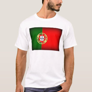 Portugal Flag Schwarzer Rand T-Shirt