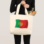 Portugal Flag Tote Bag Jumbo Stoffbeutel (Vorderseite (Produkt))