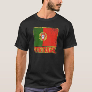 Portugal Flag Vintage Retro Country Portuguese Pri T-Shirt