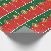 PORTUGAL FLAG Wrapping Paper Geschenkpapier (Ecke)