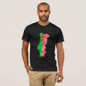 Portugal Flagcolor Map T - Shirt (Vorne ganz)
