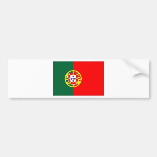 Portugal-Flagge Autoaufkleber (Vorne)
