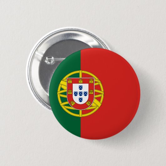 Portugal-Flagge Button (Vorne & Hinten)