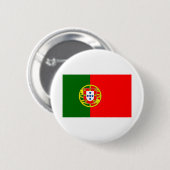 Portugal-Flagge Button (Vorne & Hinten)