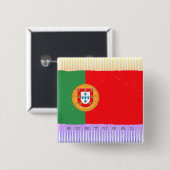 Portugal Flagge Button (Vorne & Hinten)
