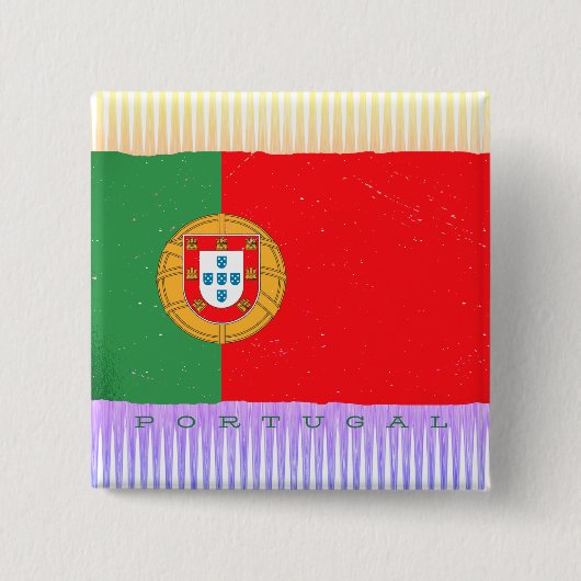 Portugal Flagge Button (Vorderseite)