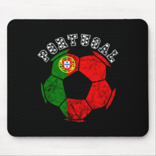 Portugal Flagge Byll Portugiesischer Fußballspiele Mousepad