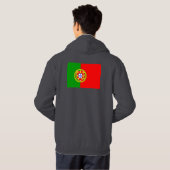 Portugal-Flagge Hoodie (Schwarz voll)