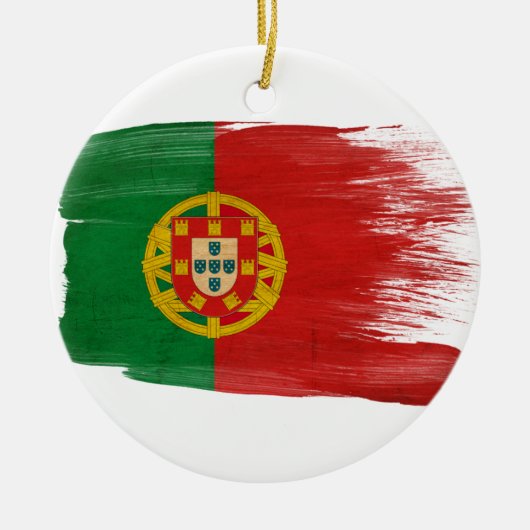 Portugal-Flagge Keramik Ornament (Vorne)