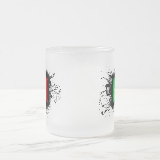 Portugal-Flagge Mattglastasse (Mittel)