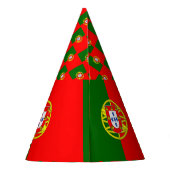Portugal-Flagge Partyhütchen (Rückseite)