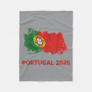 Portugal Flagge Portugiesischer Fußball Soccer Wel Fleecedecke