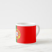 Portugal Flagge Rotes grünes Goldmedaille für Waff Espressotasse (Vorderseite Rechts)