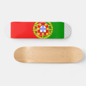Portugal-Flagge Skateboard (Horizontal)