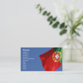 Portugal-Flagge Visitenkarte (Stehend Vorderseite)