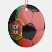 Portugal-Flaggen-Fußball Keramik Ornament (Links)