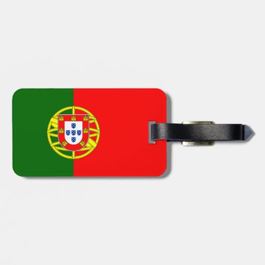 Portugal-Flaggen-Gepäckanhänger Gepäckanhänger (Rückseite horizontal)