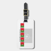 Portugal-Flaggen-Gepäckanhänger Gepäckanhänger (Vorderseite vertikal)